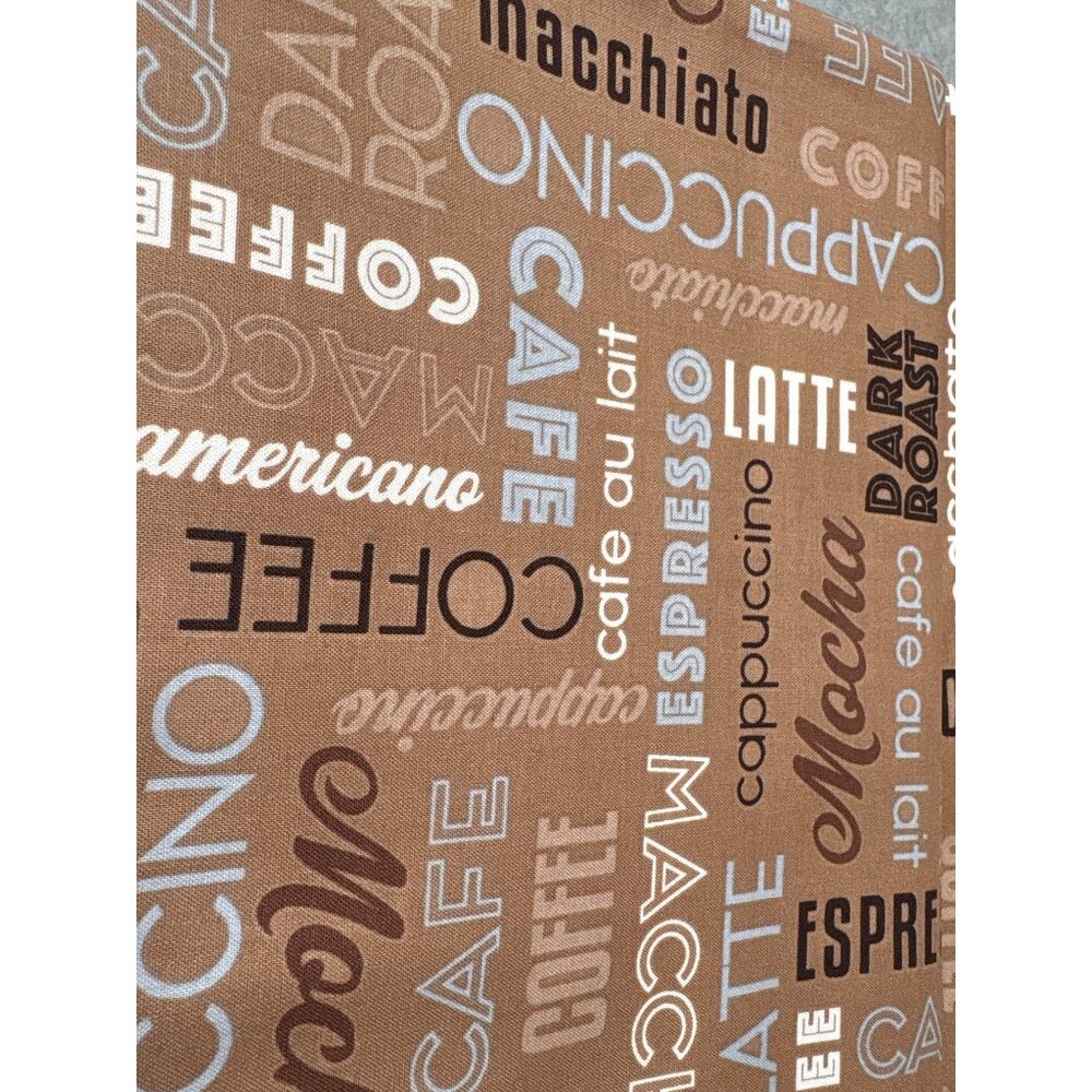 Coffee-Themed Fabric "Dark Roast" by Windham Whistler Studios 1/2 yard x 44" Cot
